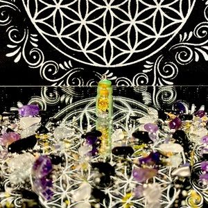 Spell jar necklace for health